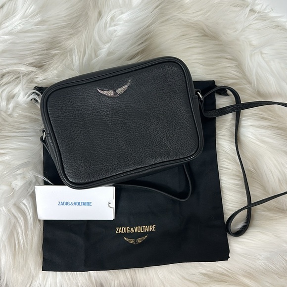 Zadig & Voltaire Handbags - Zadig & Voltaire Black Wing Camera Bag Crossbody Purse NWT